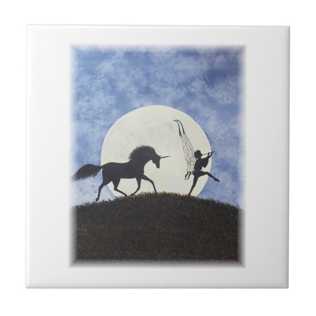 I Saw Them One Night! Ceramic Tile (Front)