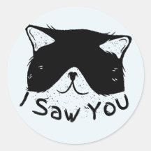 I Saw You Funny Cat | Black Cat | Cute Cat Meme