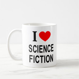 I ❤️ SCIENCE FICTION I LOVE SCIENCE FICTION I HEAR COFFEE MUG