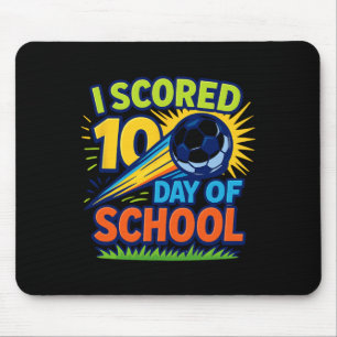 I Scored 100 Day Of School Soccer Celebration Mouse Pad
