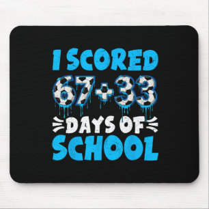 I Scored 100 Days Of School Soccer 100th Day Of Sc Mouse Pad