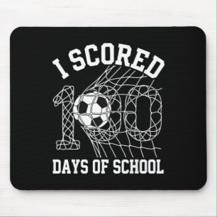 I Scored 100 Days Of School Soccer Ll Boys 100th D Mouse Pad