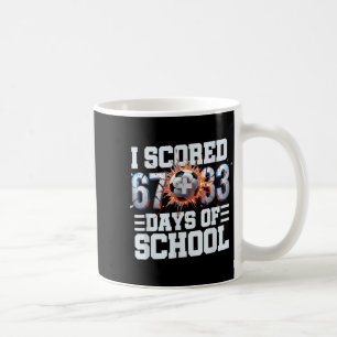 I Scored 67+33 100th Days Of School Soccer Sport B Coffee Mug