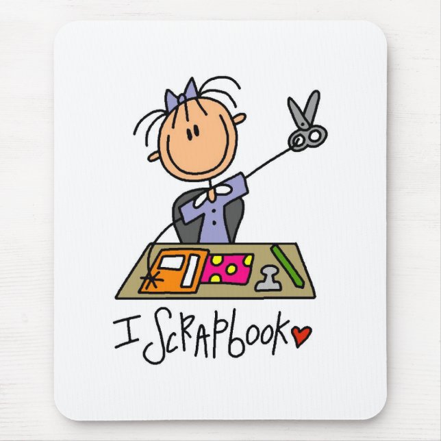 I Scrapbook Mouse Pad (Front)