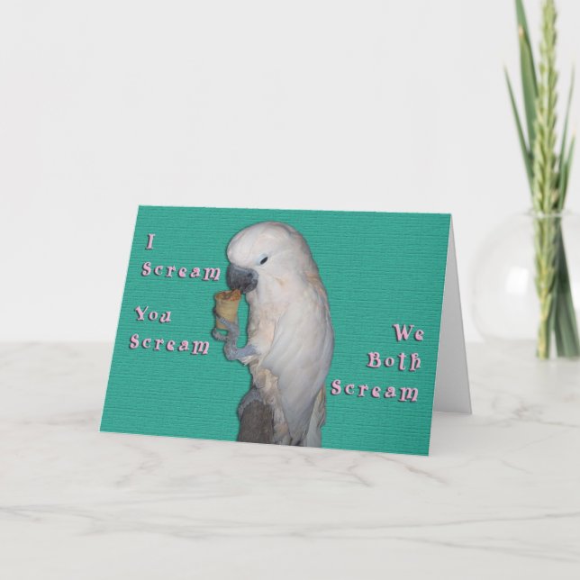 I Scream Card (Front)