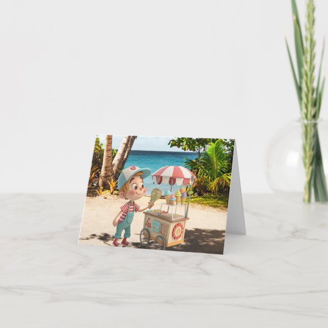 I Scream Cone Card (Front)