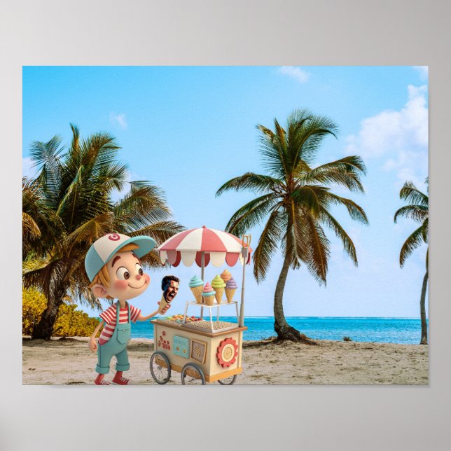 I Scream Cone Poster (Front)