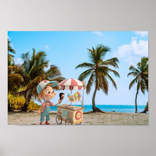 I Scream Cone Poster (Front)