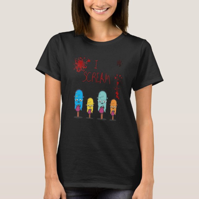 I Scream For Ice Cream Clothing Ice Cream Summer T-Shirt (Front)