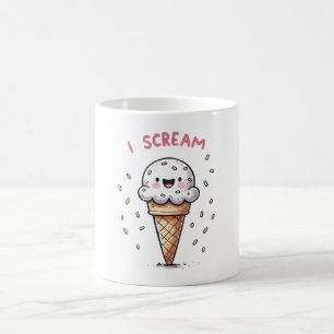 I Scream Ice Cream Cone with Sprinkles Coffee Mug