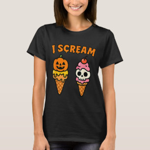 I Scream Ice Cream Ghost Halloween Costume T-Shirt