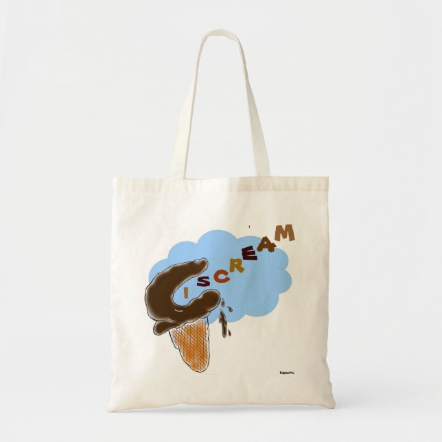 "I Scream" Icecream Tote Bag (Front)