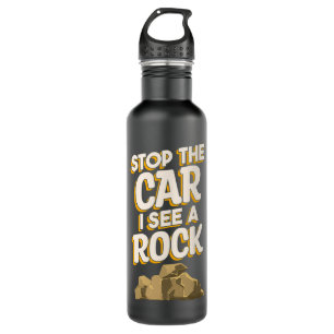 I See A Rock Geology Geologist Rocks Collector Gra 710 Ml Water Bottle