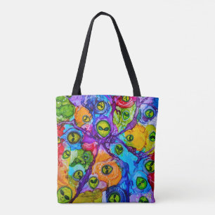 I See Aliens Tote Bag