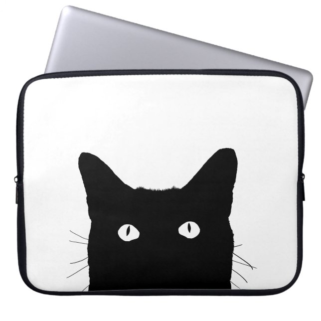 I See Cat Click to Select a Custom Colour Laptop Sleeve (Front)