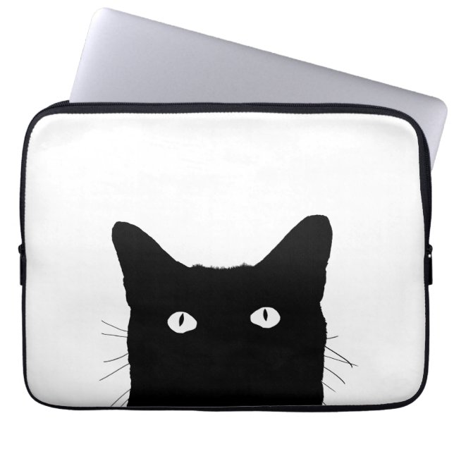 I See Cat Click to Select a Custom Colour Laptop Sleeve (Front)