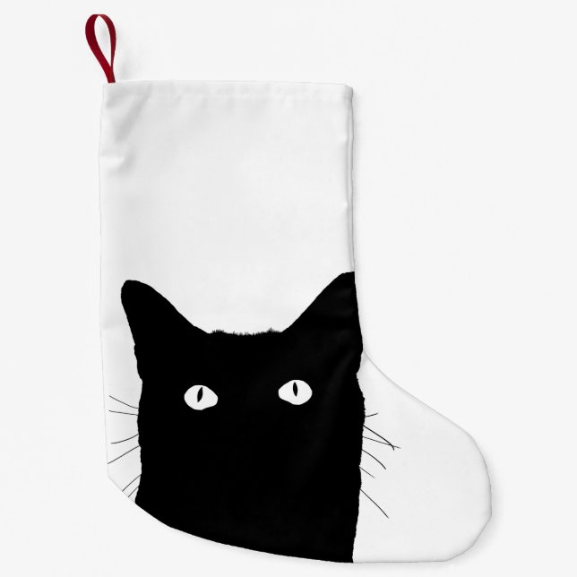 I See Cat Click to Select a Custom Colour Small Christmas Stocking (Front)