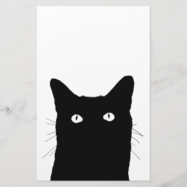 I See Cat Click to Select Your Colour Decor Stationery (Front)