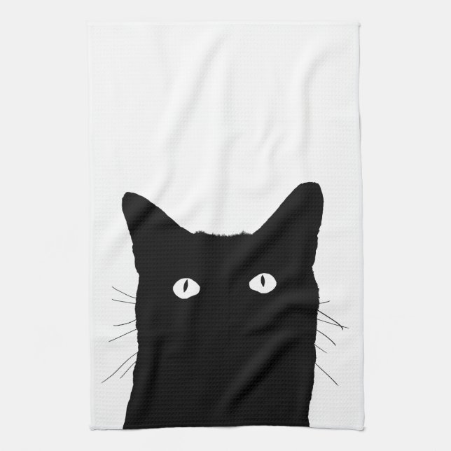 I See Cat Click to Select Your Colourful Decor Tea Towel (Vertical)