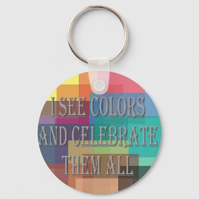 I See Colours Keychain (Front)