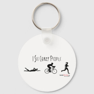 I See Crazy People Key Ring