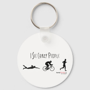I See Crazy People Key Ring