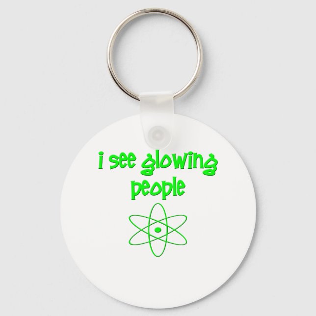 I See Glowing People Key Ring (Front)