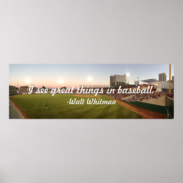 "I See Great Things In Baseball" Poster (Front)