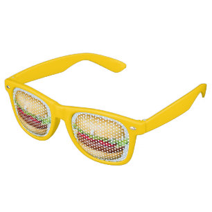 I see hamburgers retro sunglasses