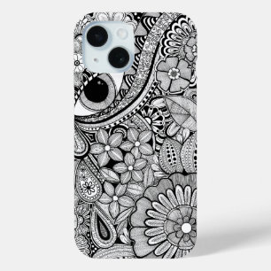 I See It Differently –  Monochrome Hand-Drawn Art iPhone 15 Case