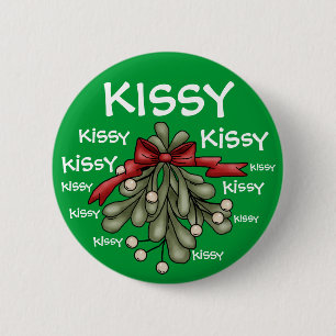 I See Mistletoe by SRF 6 Cm Round Badge