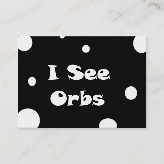 I See Orbs-business cards (Front)