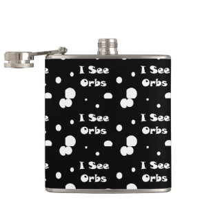 I See Orbs-flask Hip Flask