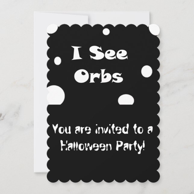 I See Orbs-invitations Invitation (Front)