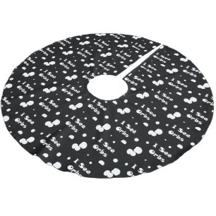 I See Orbs-tree skirt Brushed Polyester Tree Skirt