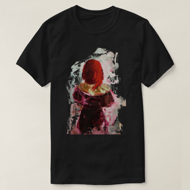 I see red again original oil painting texture artw T-Shirt (Design Front)