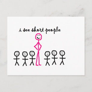 I See Short People Postcard