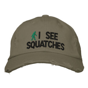 I see squatches embroidered hat