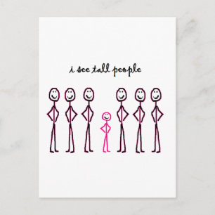 I See Tall People Postcard