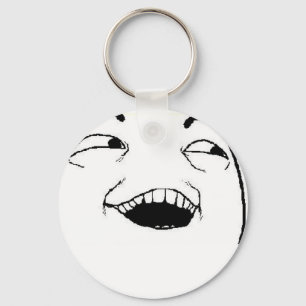 I See What You Did Comic Face Key Ring
