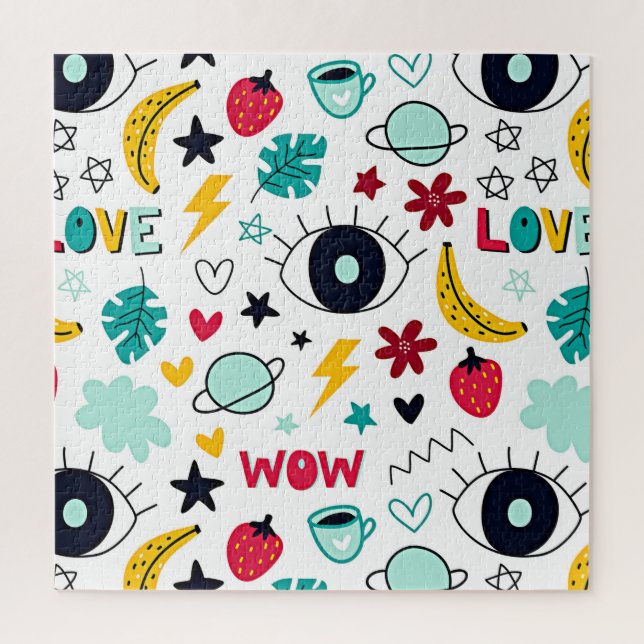 I See You, Crazy-Dazy Design Jigsaw Puzzle (Vertical)