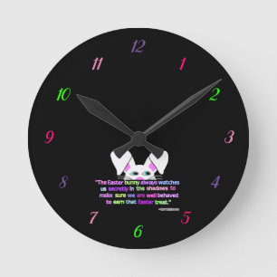I See You, Easter Bunny Acrylic Wall Clock
