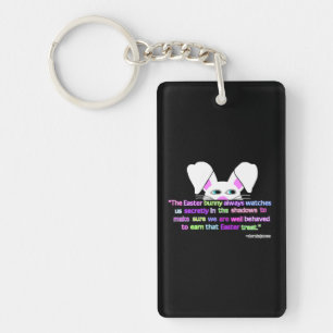 I See You, Easter Bunny Rectangle Key Chain