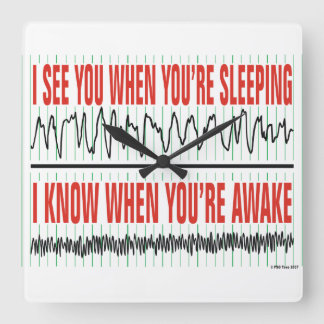 I See You When You're Sleeping Clock