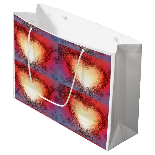 "I See Your Heart" (Large) Gift Bag (Front Angled)