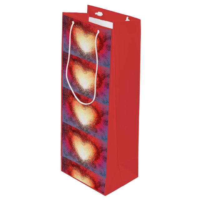 "I See Your Heart" (Wine) Gift Bag (Front Angled)