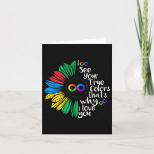 I See Your True Colour Infinity Rainbow Neurodiver Card