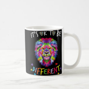 I See Your True Colours  Lion Autism Awareness Day Coffee Mug