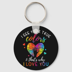 I See Your True Colours, Puzzle World Autism Key Ring