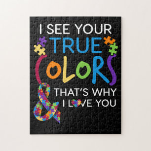 I See Your True Colours Thats Why I Love You Autis Jigsaw Puzzle